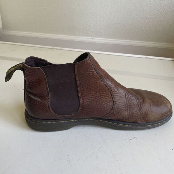 Dr Martens Lyme Chelsea Boots US Men’s 12 Brown Leather Airwair Distressed *READ - Picture 5 of 15